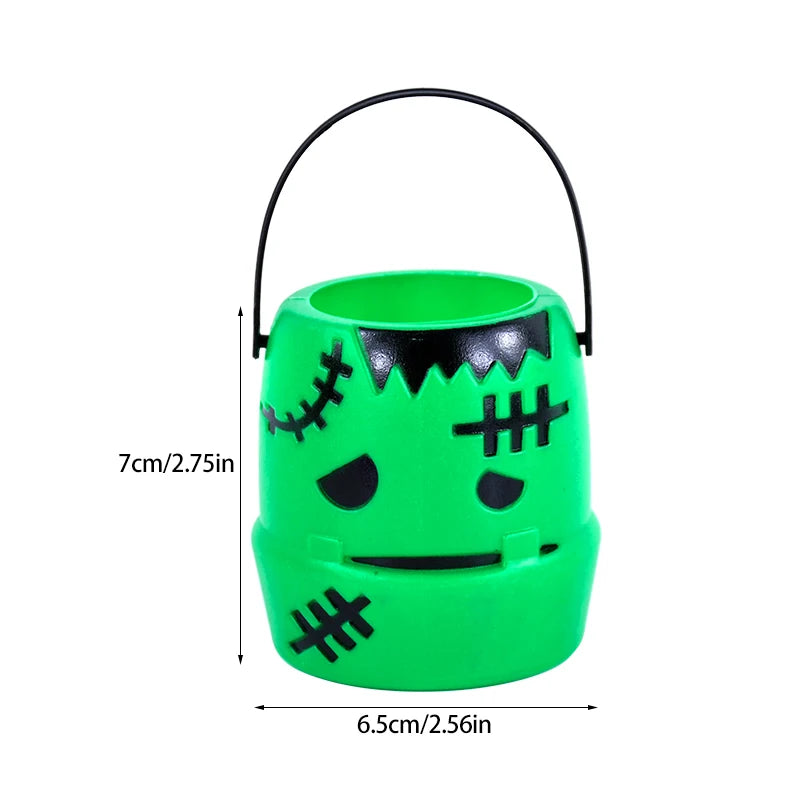 1-6Pcs Halloween Party Candy Bucket Pumpkin Gift Box Container Trick or Treat Cookie Snack Holder Decoration Props Kids Favors