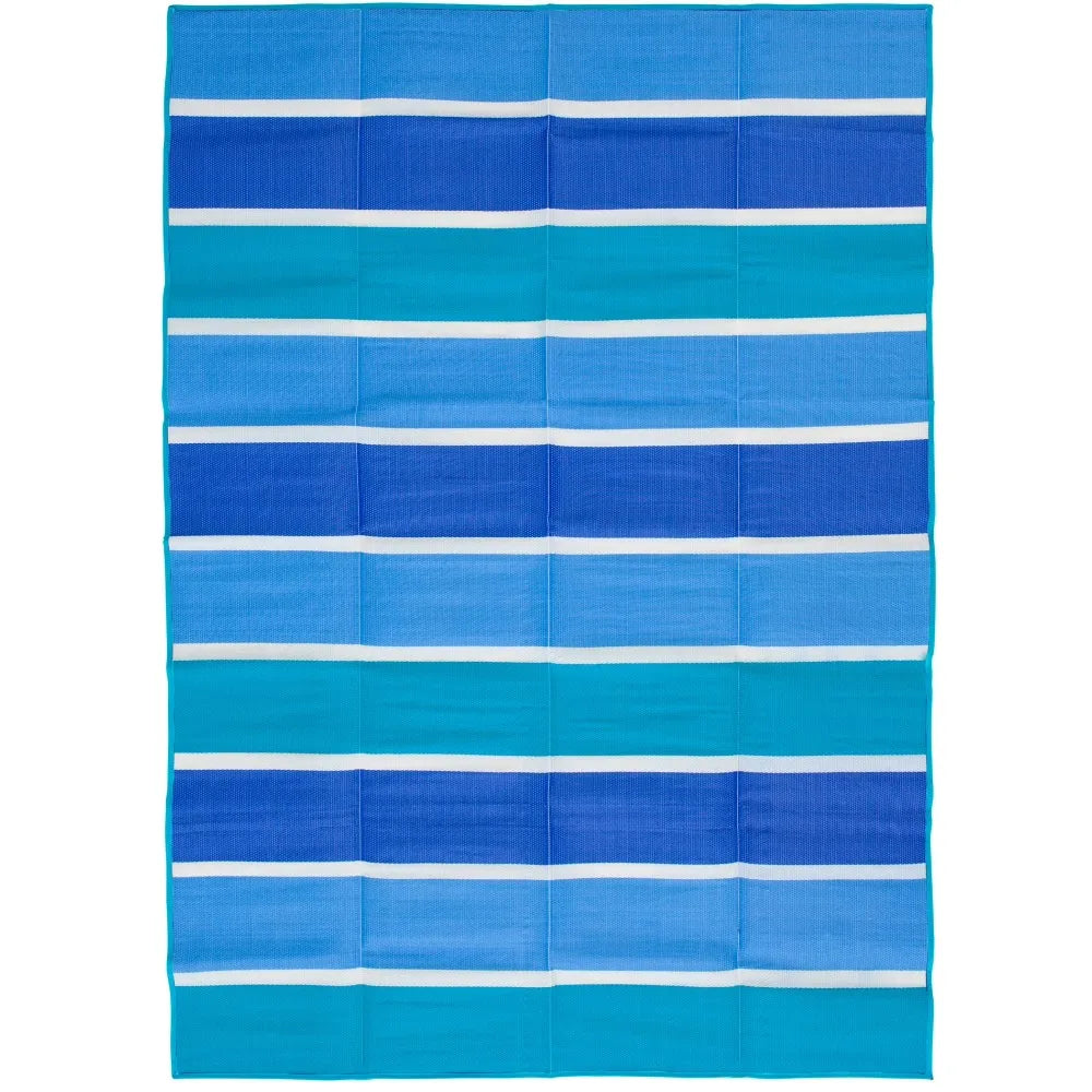 Aqua Blue Waterproof Sand Proof Beach Mat 70x50 Inch Lightweight Portable Outdoor Picnic Blanket for Travel Camping