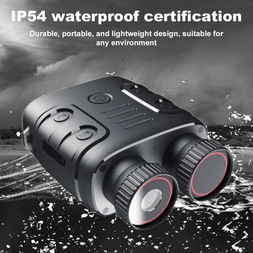 HD 1080P Adult Infrared Digital Night Vision Binoculars 2.4-inch Screen 5 X Digital Zoom for Saving Camping Photos and Videos