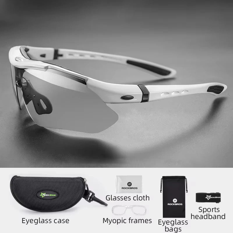 ROCKBROS Cycling Glasses Bike Bicycle Glasses MTB Road Cycling Glasses UV400 Sunglasses Myopia Frame MTB Mountain Bicycle Goggles