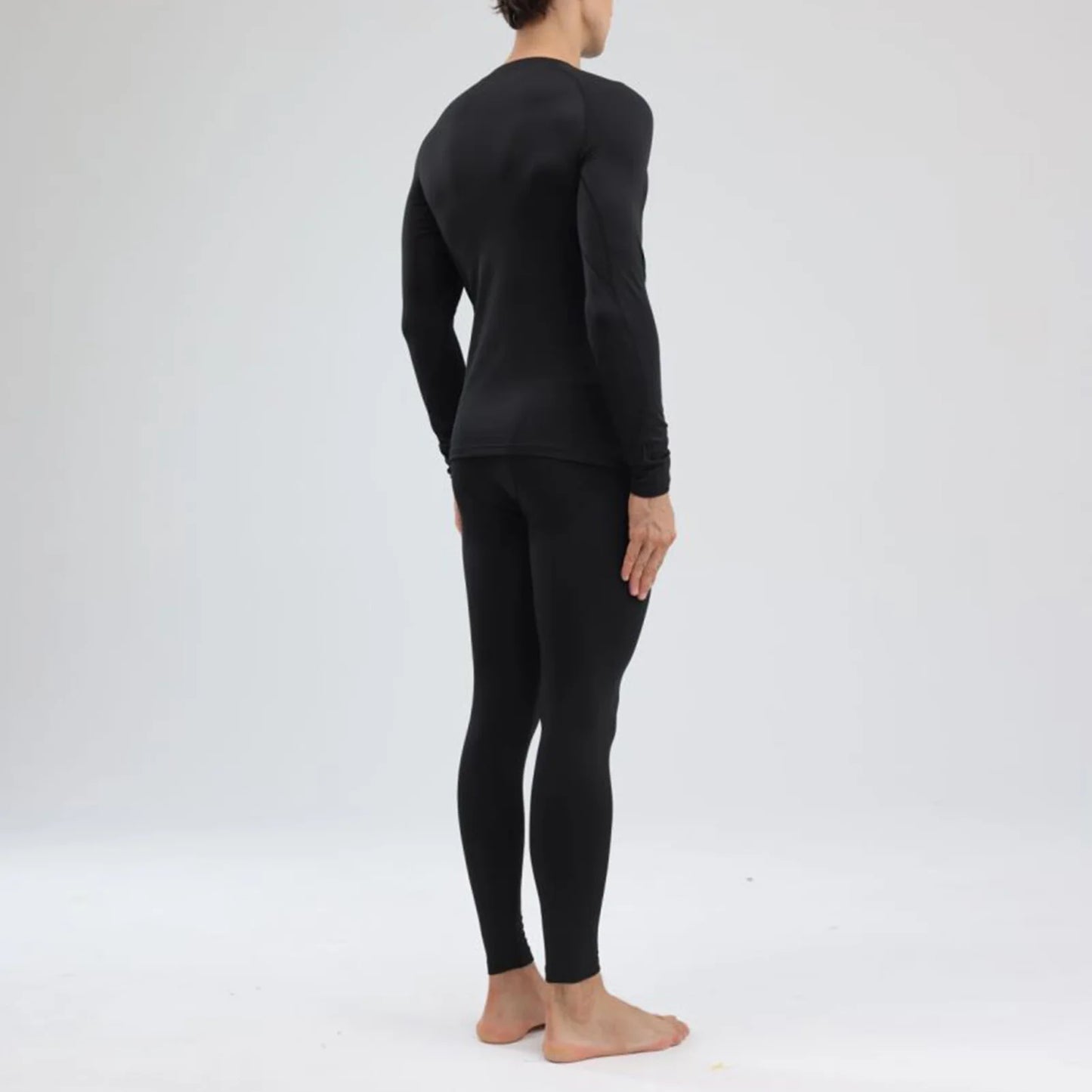 Men's Thermal Underwear Cold Weather Base Layer Set Knitting Material Warm Clothing All Round Warmness Top Bottom Set