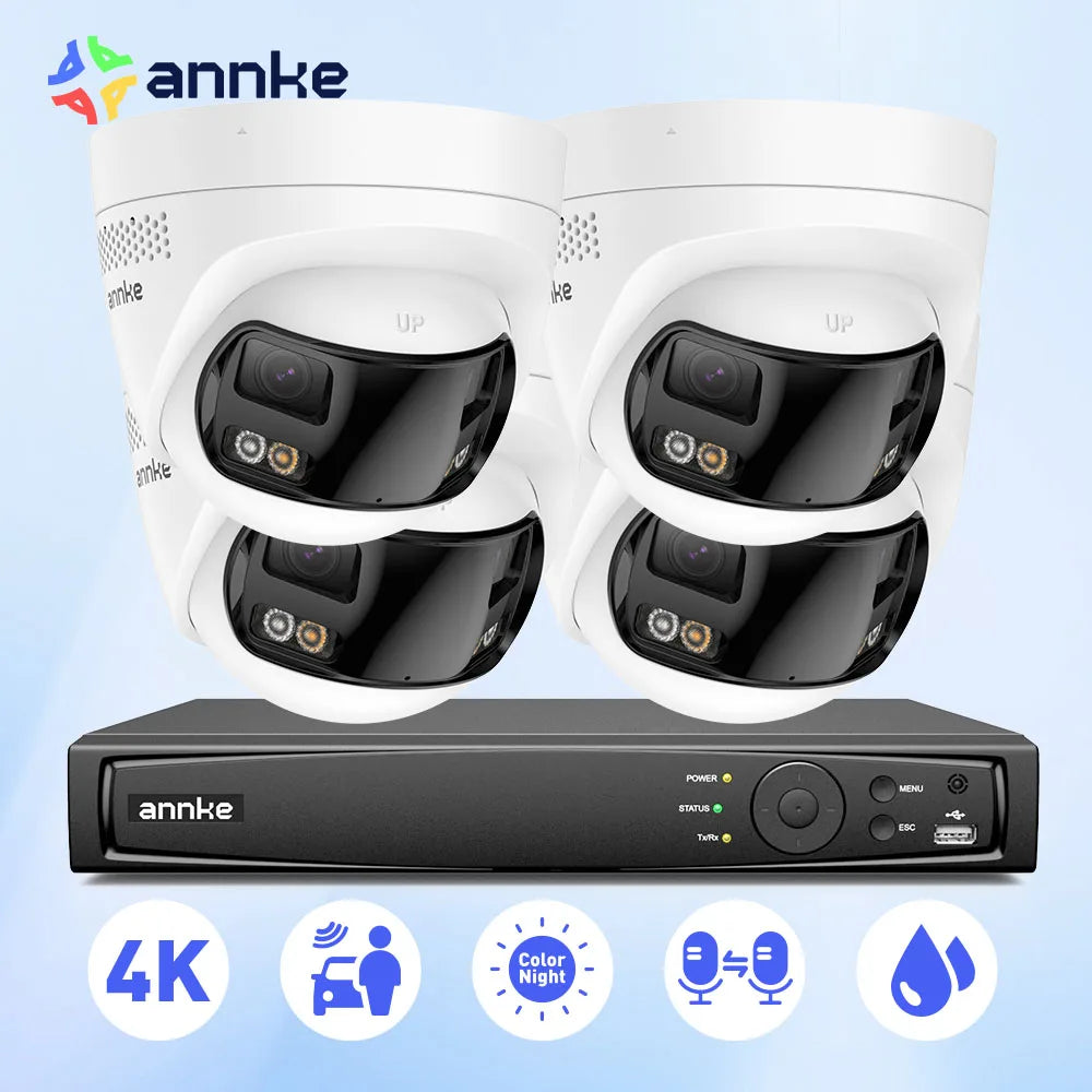 ANNKE 8MP Ultra HD Dual Lens Security Camera 8CH NVR