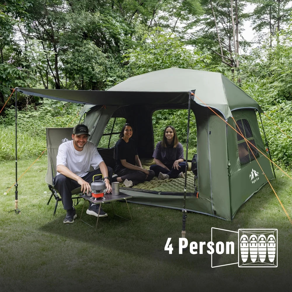 Night Cat Blackout Cabin Tent With Instant Setup Outdoors