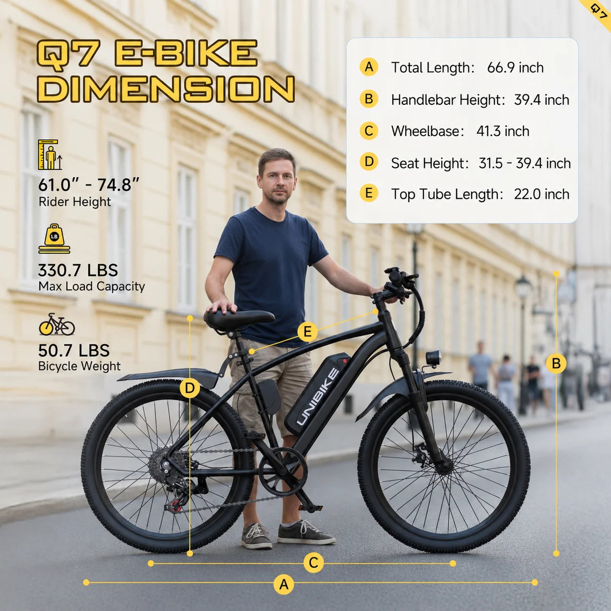 Electric Bike for Adults, 26" Ebike with 540W Peak Motor, 25MPH 45Miles Electric Mountain Bike with 36V Removable Battery, 7-Speed, Front Suspension, LCD Display, UL 2849 Certified