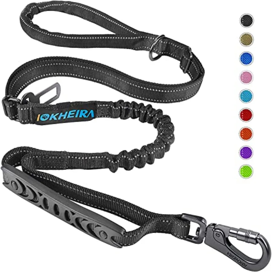 6Ft/4Ft Dog Leash Rope for Large Dogs, Heavy Duty with Comfortable Padded Handle and Highly Reflective Threads, 4-in-1 Multifun