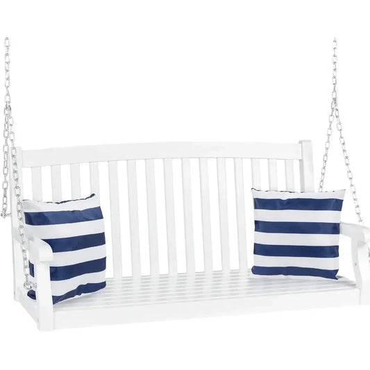 Wooden Outdoor Hanging Porch Swing For Deck And Garden Patio