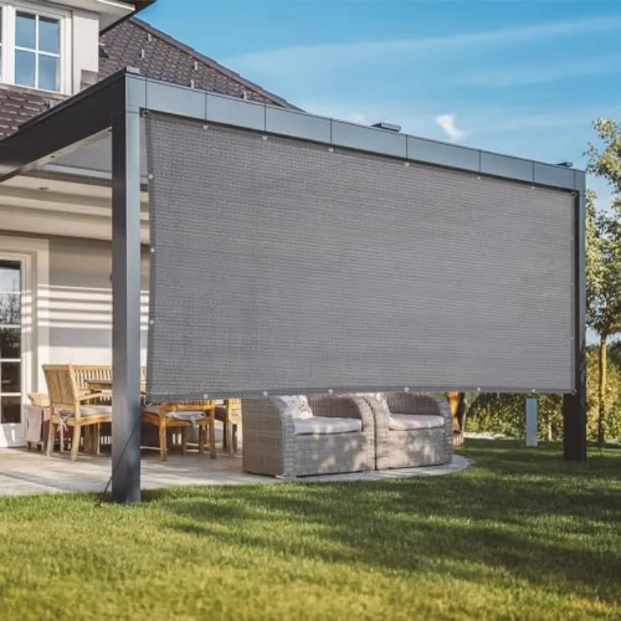 90% Shade Fabric Sun Shade Cloth with Reinforced Grommets and D-Ring Eyelets for Outdoor Patio Garden Pergola Cover Canopy 10x1