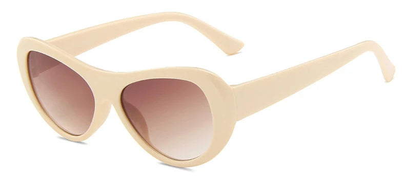 Clout Goggles Kurt Cobain Sunglasses Men Vintage Oval Glasses Retro Female Male Eyewear UV400 Fashion Trendy Shades for Outdoor Driving Travel Beach Anti Glare Eye Protection Classic Style Unisex Sun Glasses sunglasses women