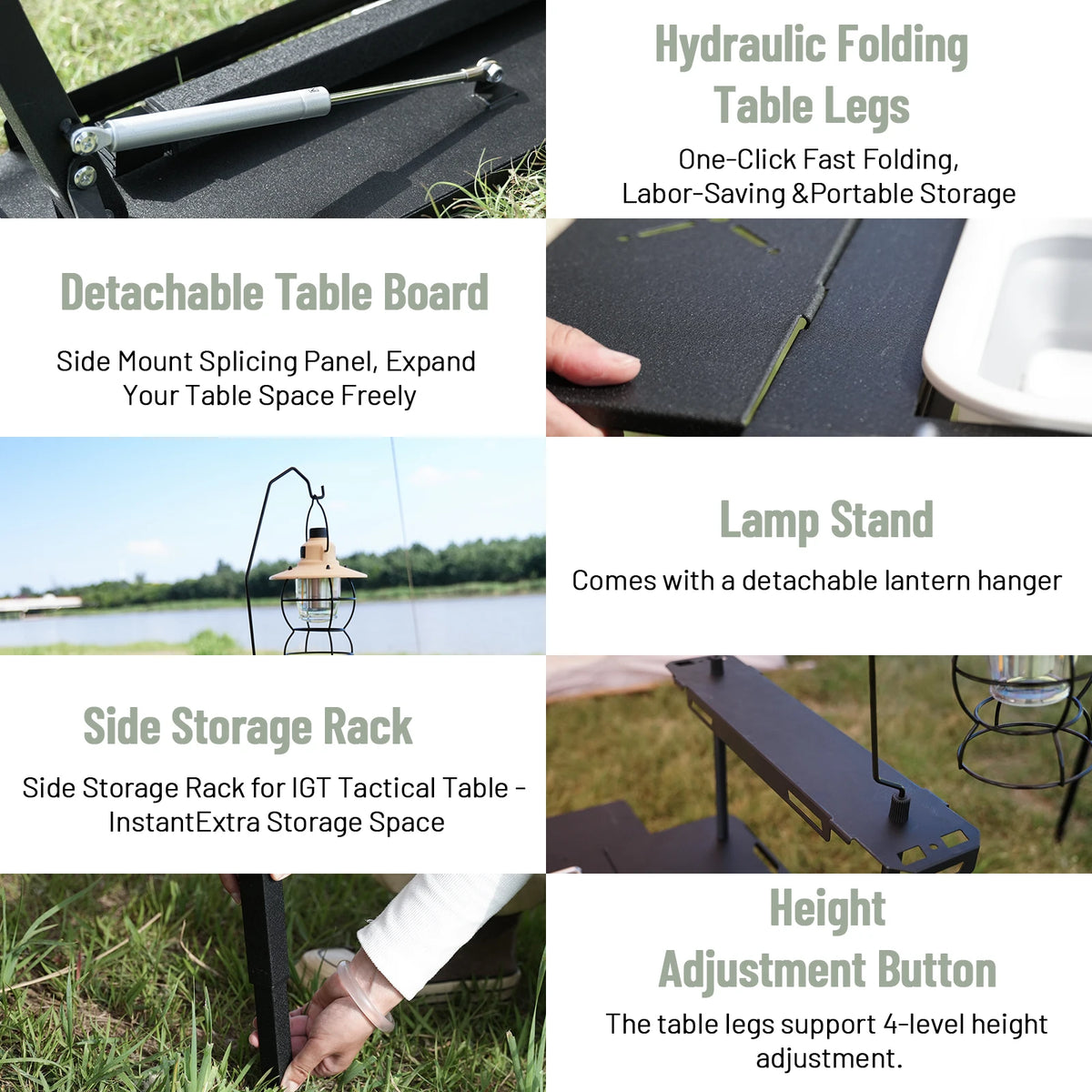 PAKICETUS Camping Table Lightweight Portable Folding Outdoor Table for Backpacking Hiking Picnic Garden Family Outdoor Activities