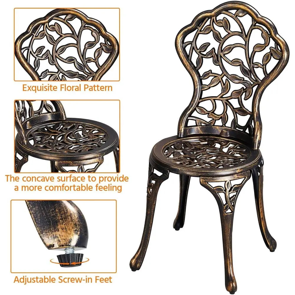 Outdoor 3-Piece Bistro Set For Balcony Or Garden Classic