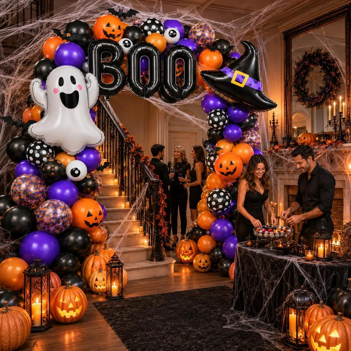 Halloween Balloon Arch Kit for Party Decorations and Festive Events