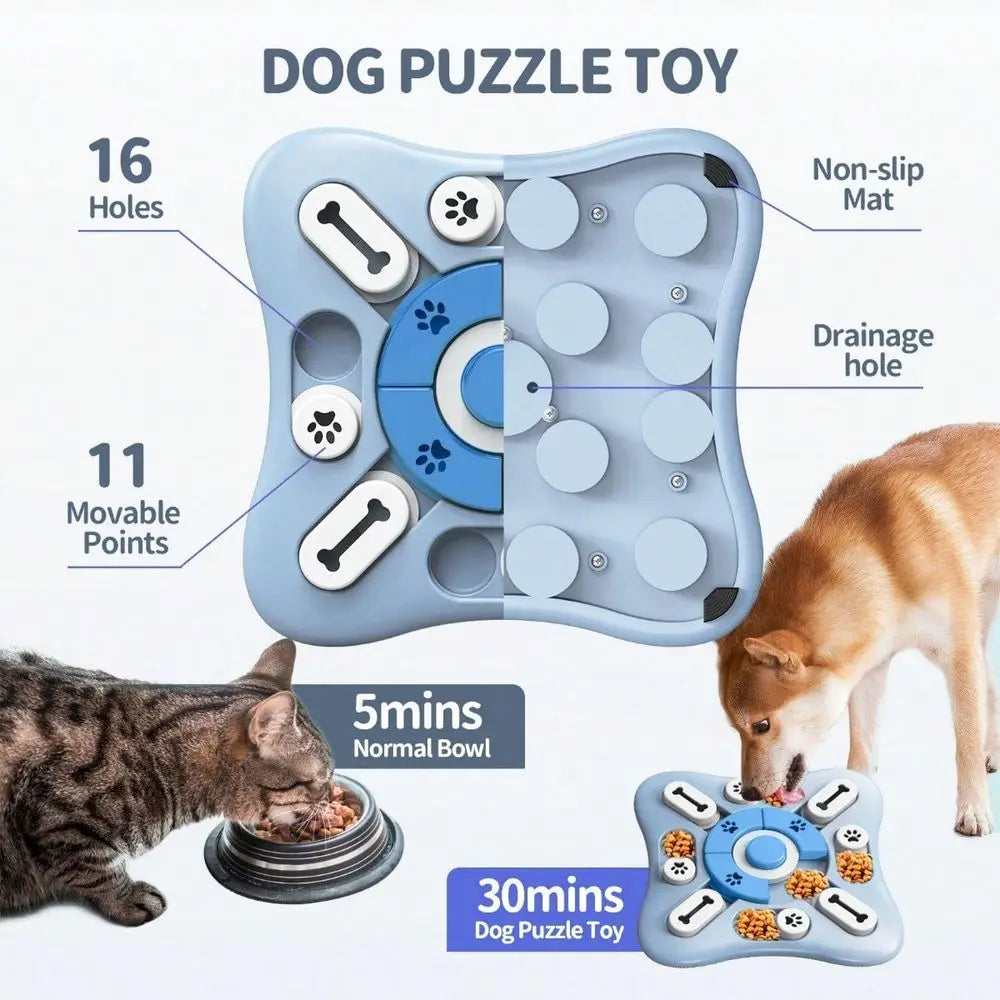 Intelligence Training Toy Puzzle Feeding Device For Small Medium Large Dogs Puppy Keep Game Snack Interactive Slow Food Device