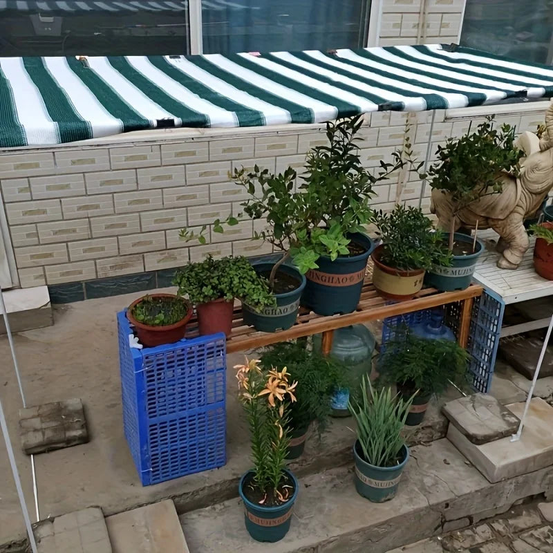 Plant Sunshade Net, Outdoor Sunshade Net, Sunshade Net, with High-Density Meshes and Plastic-Reinforced Copper Eyelets, Uv-Resistant, Suitable for Greenhouses, Terraces and Pavilions