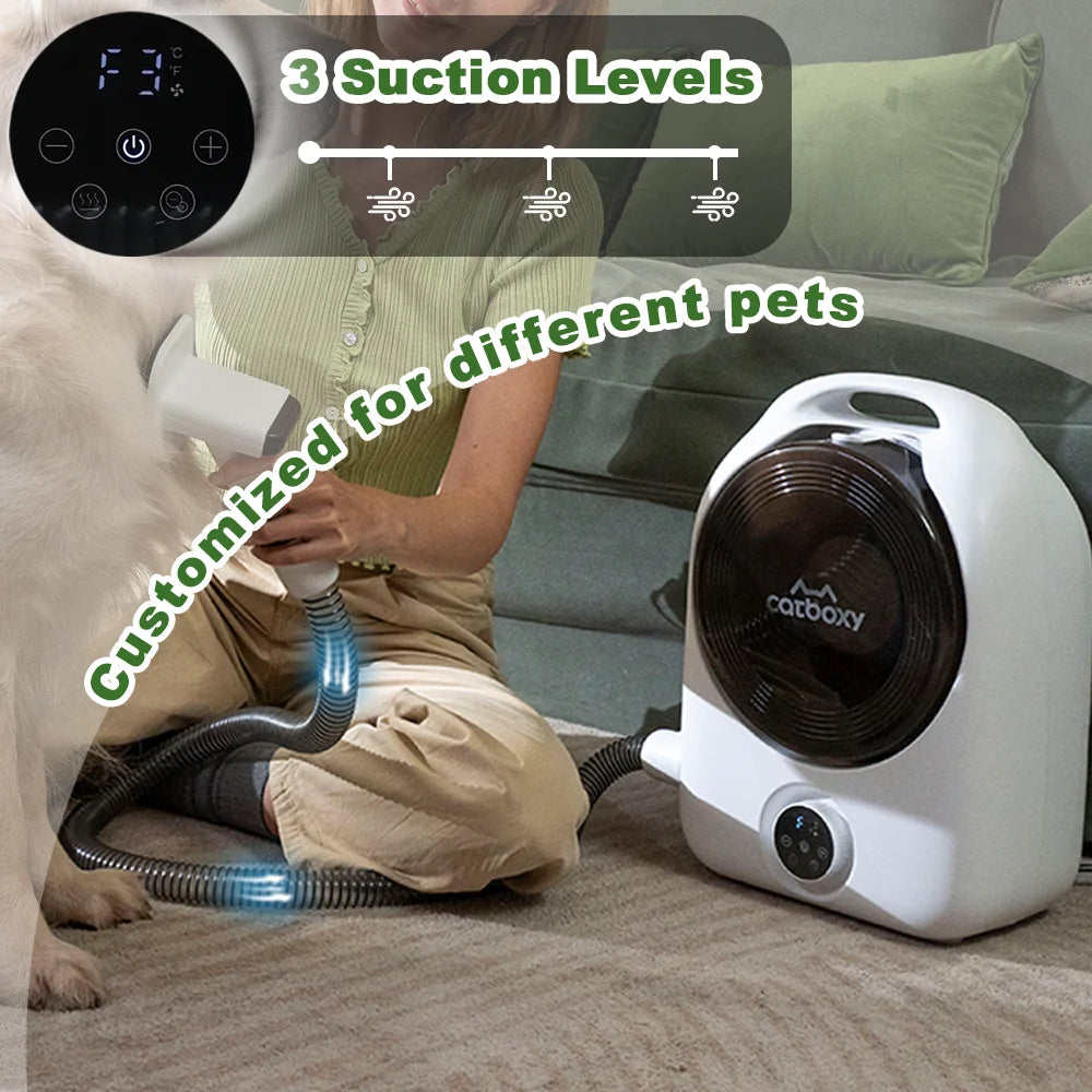 Professional 5 In 1 Quiet Cat And Dog Grooming Vacuum