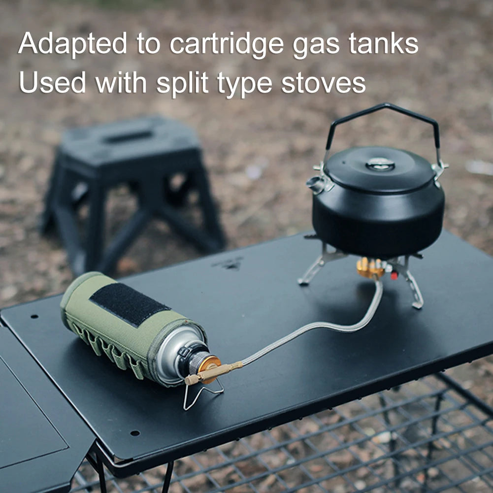 Portable Gas Stove Adapter Aluminum Alloy Butane Gas Cooker Connector Lightweight Gas Tank Adapter Compact for Camping Picnic