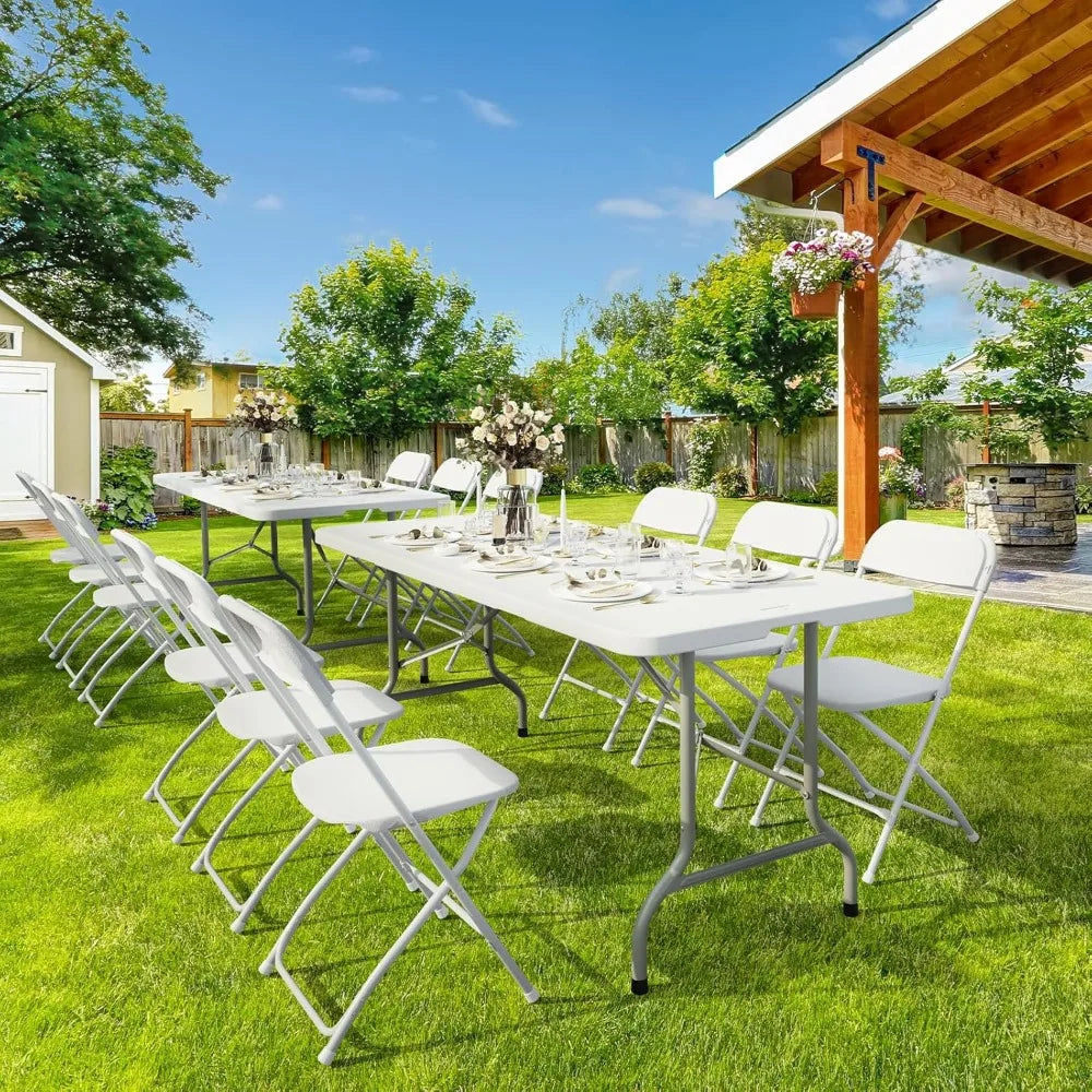 Folding Portable Plastic Table For Parties And Events