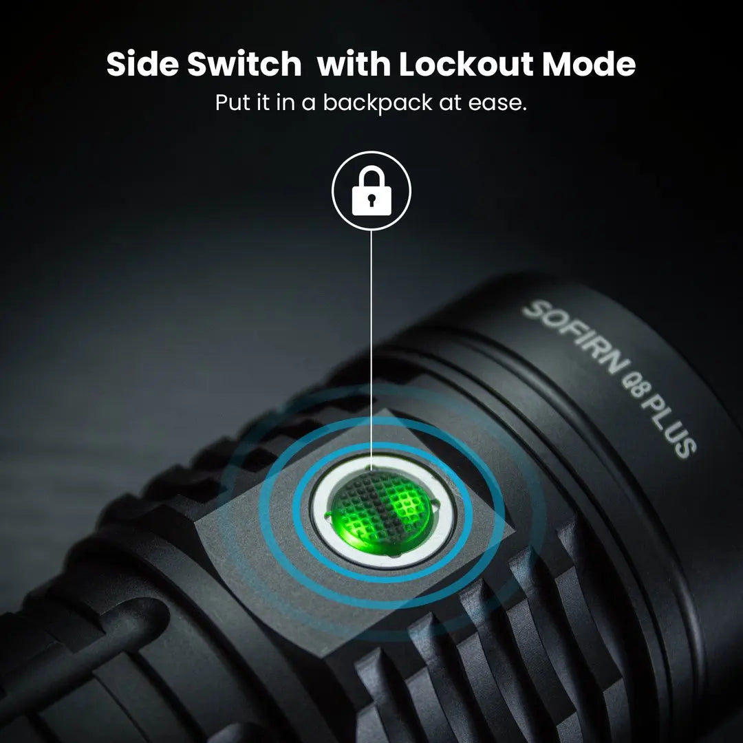 Sofirn Q8 Plus LED Flashlight Anduril Two Point Zero 21700 USB C Rechargeable