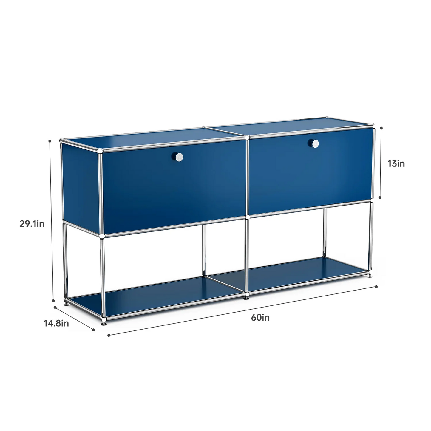 Storage Cabinet Stainless Steel Modern TV Stand Organizer