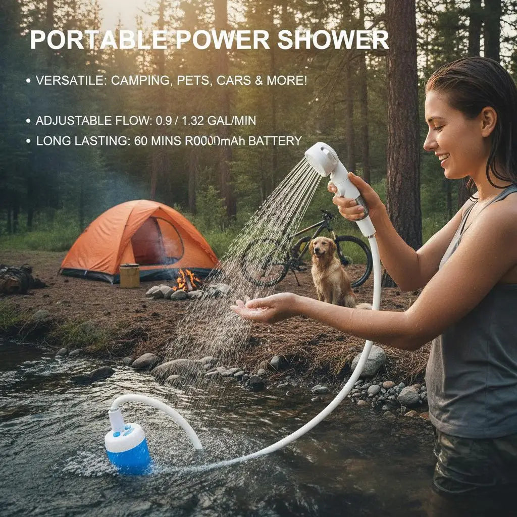 Rechargeable Portable Handheld Shower Sprayer For Outdoors And Pets