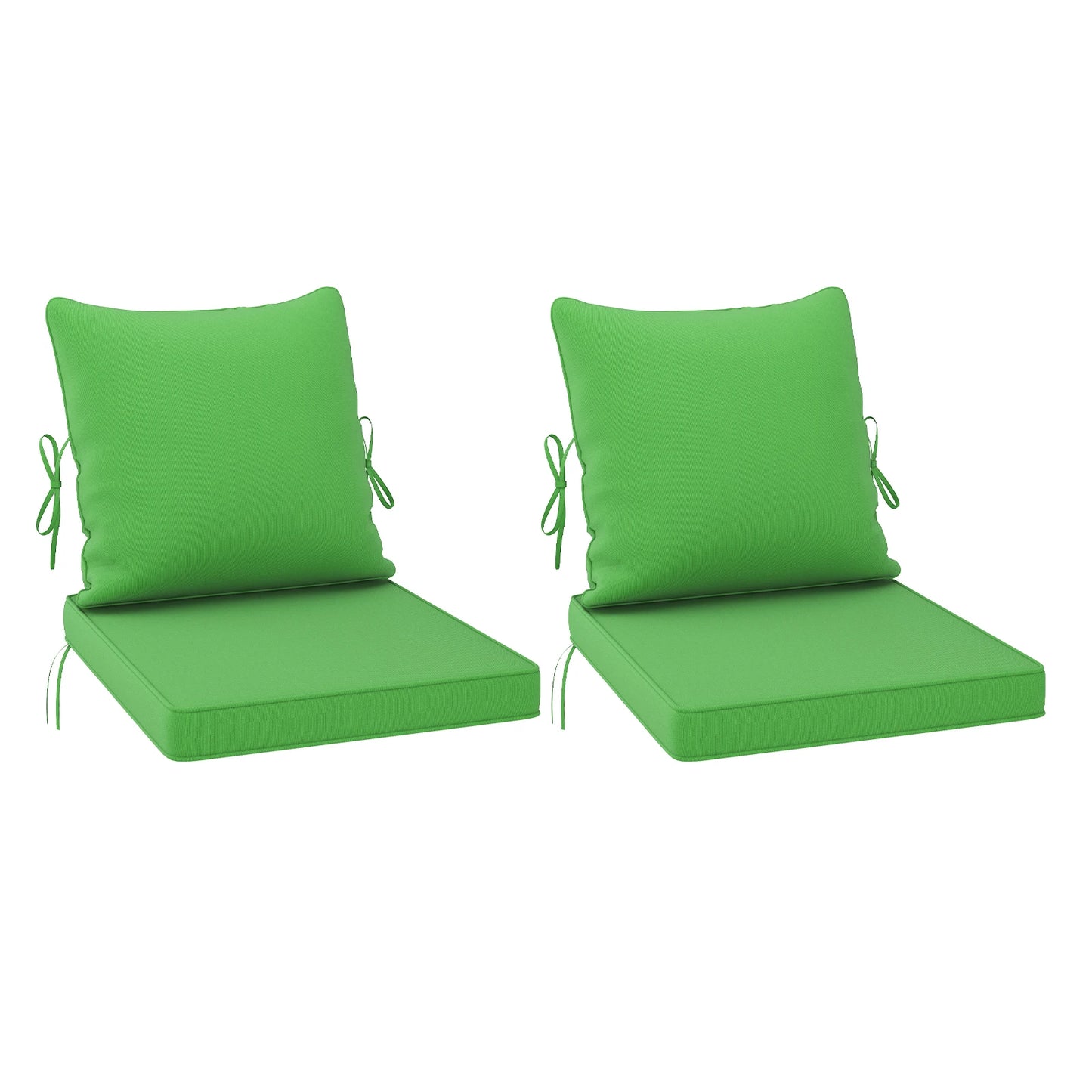 FARINI Outdoor Chair Cushions Set Of 2 With Removable Covers For Patio Furniture