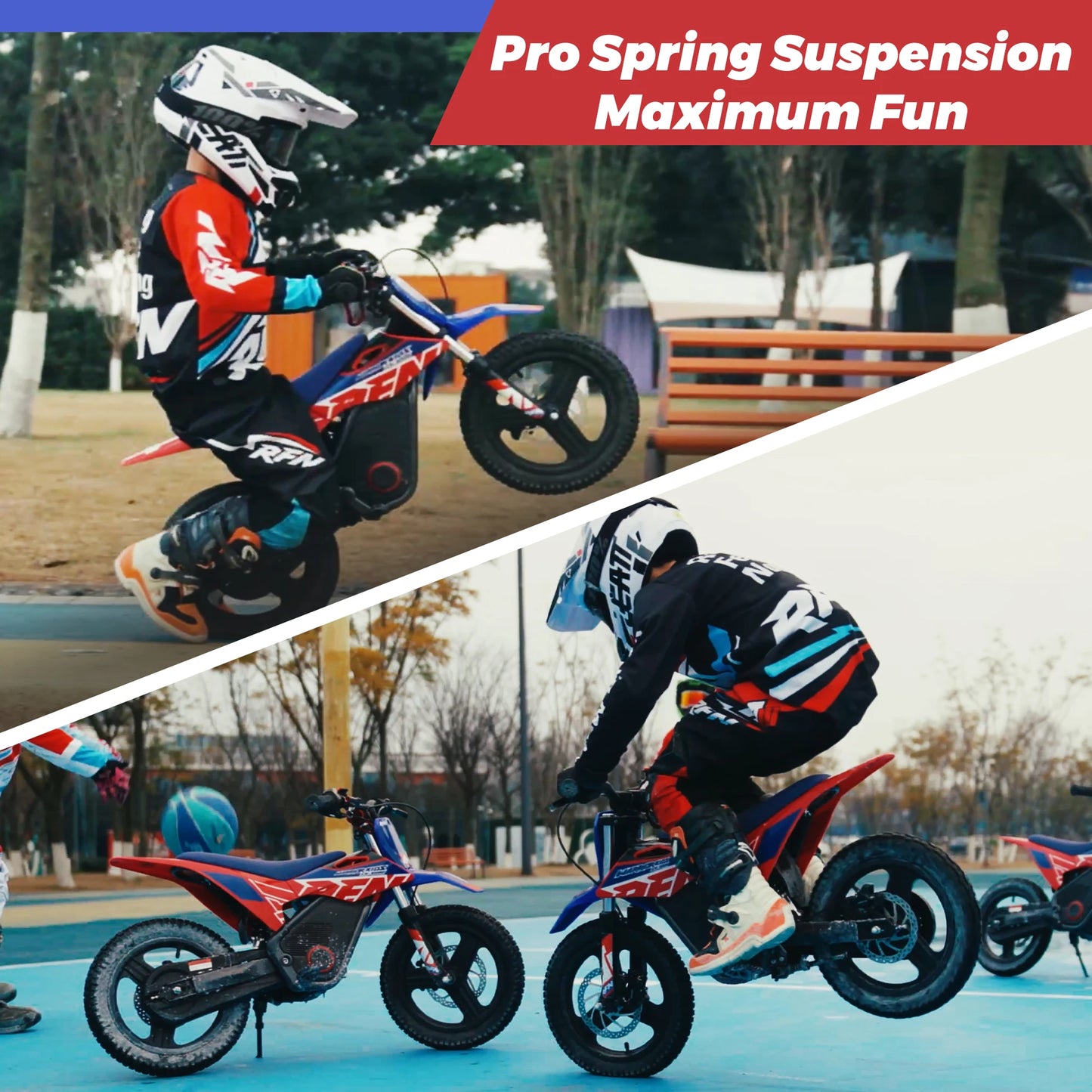 RFN Warrior Kids Electric Dirt Bike | Kids Electric Off-Road Motorcycle | Speed Ride | Multi-Speed, Outdoor Ride for Age 3-8