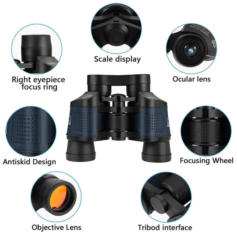 Tensdarcam 8X35 Portable Binoculars For Outdoor Hunting Bird Observation