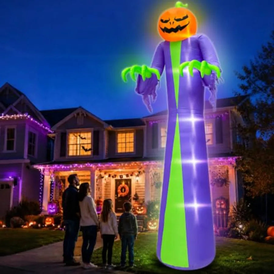MDNG Halloween Inflatable Pumpkin Outdoor Decoration With Built In Fan