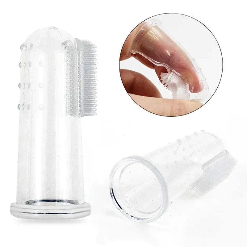 Silicone Pet Finger Toothbrush For Dogs And Cats Dental Care