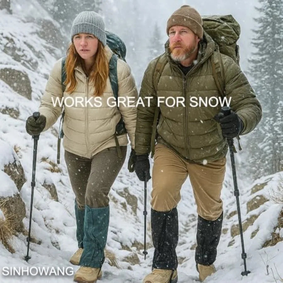 Hiking Gaiters for Men Women, Waterproof and Breathable Leg Gators for boots for Hunting, Snow, and Outdoor Trekking