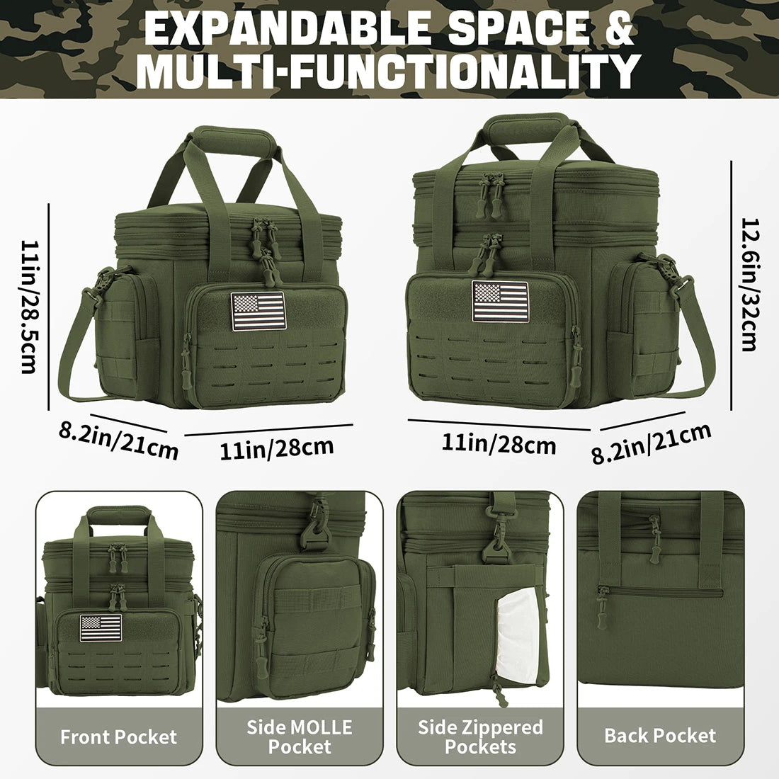 ReFire Gear Tactical Insulated Lunch Box With MOLLE Webbing