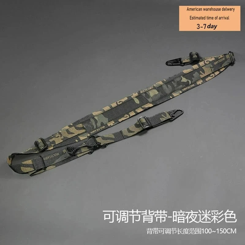 Tactical Rifle Sling Modular Strap Removable Two Point Or One Point Padded