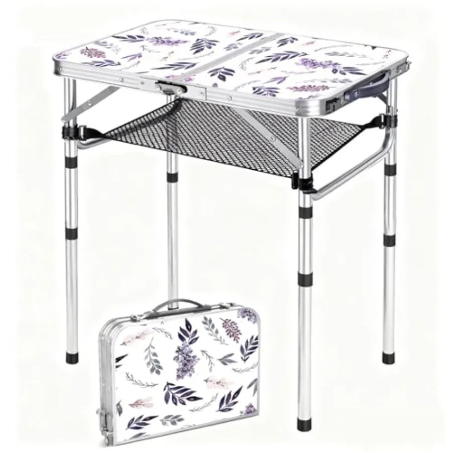 Folding TV Trays Foldable Dinner Tray Table Adjustable Height Food Snack Eating Couch Side Table Sturdy Aluminum Portable Sofa