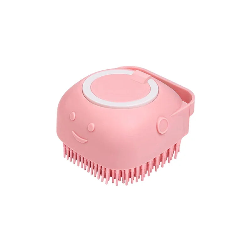 Silicone Pet Shampoo Dispenser Brush For Dogs And Cats
