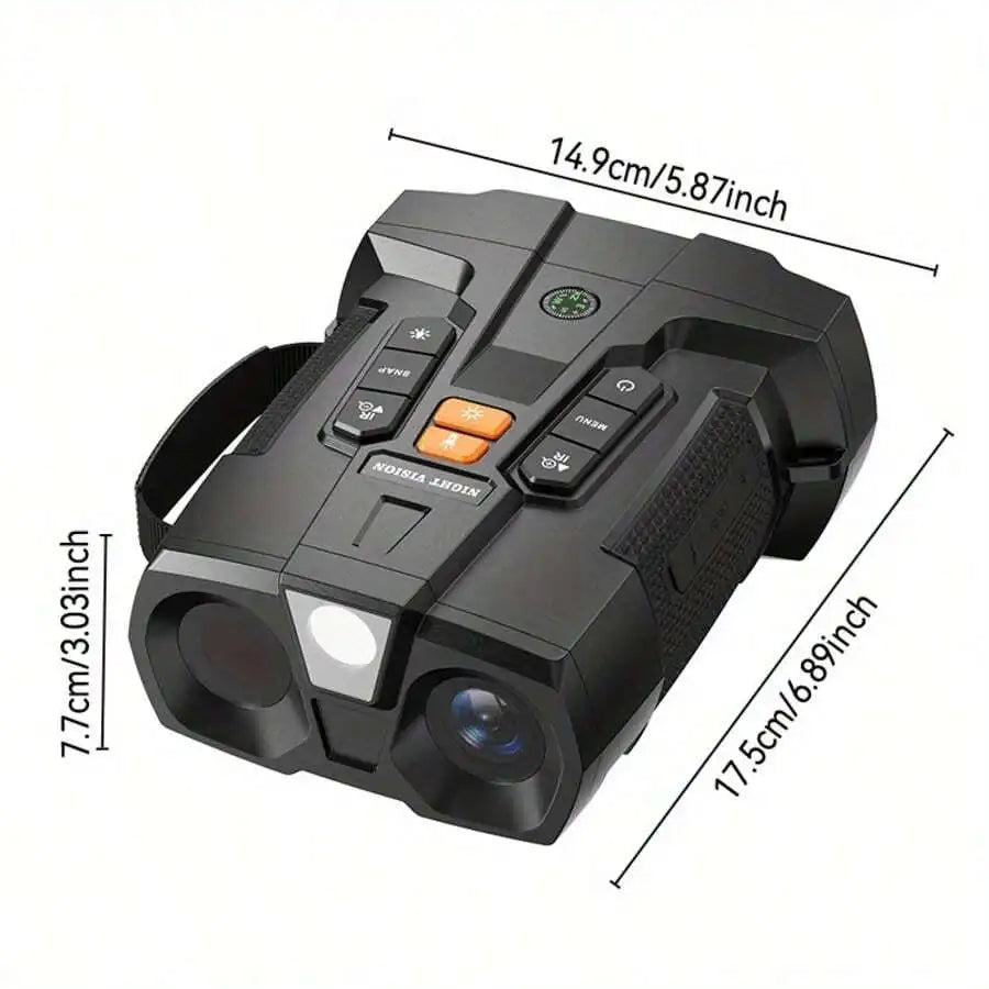 4K Ultra HD Night Vision Binoculars With 5000mAh Rechargeable Battery, 4.5' Large Screen, 10X Digital Zoom, USB Charging, For Ca