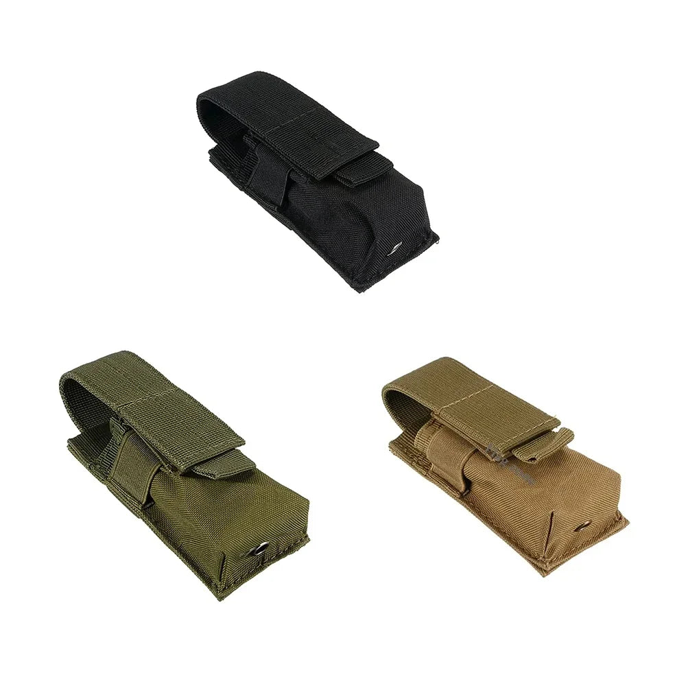 Tactical Molle Flashlight Pouch And Magazine Holder For EDC