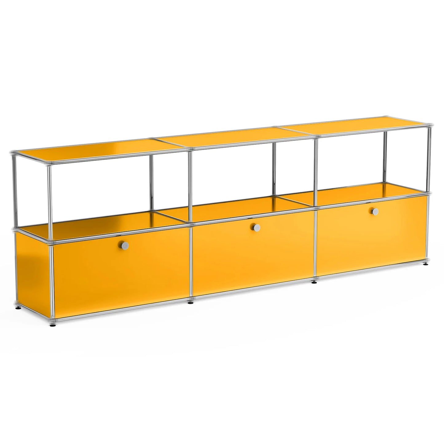 Storage Cabinet Stainless Steel Modern TV Stand Organizer