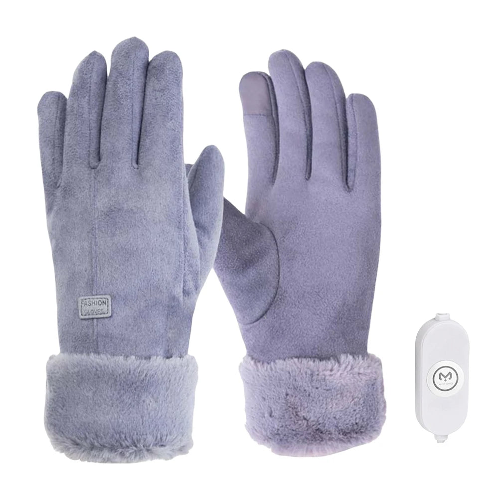 Electric Warm Gloves 3 Gear Adjustment Winter Thermal Cycling Gloves Windproof Motorbike Racing Riding Gloves Touch Screen