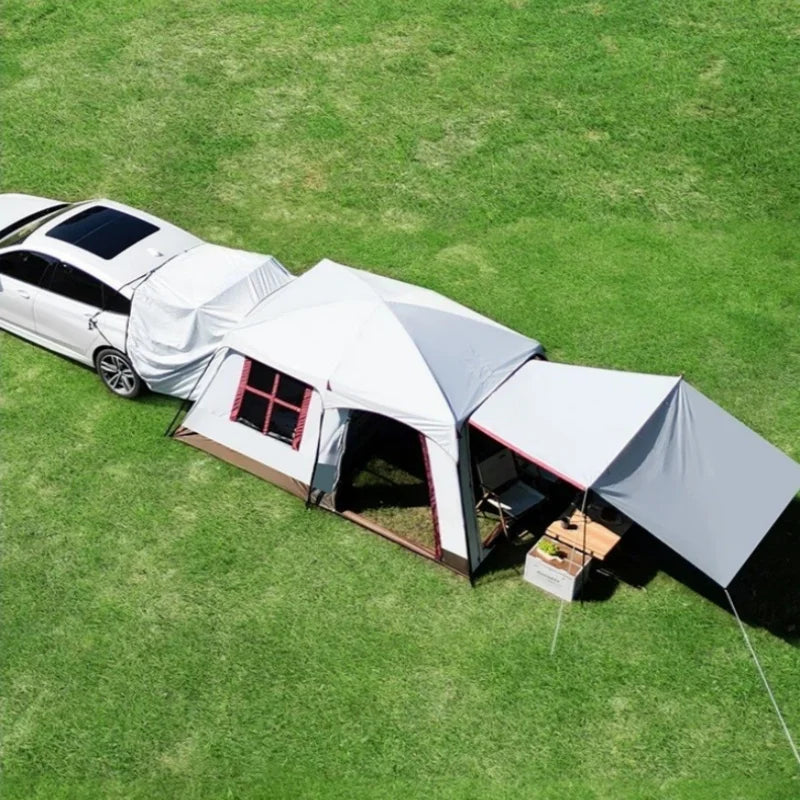 Multifunctional SUV Rear Tent With Front Sunshade And Ventilation Mesh