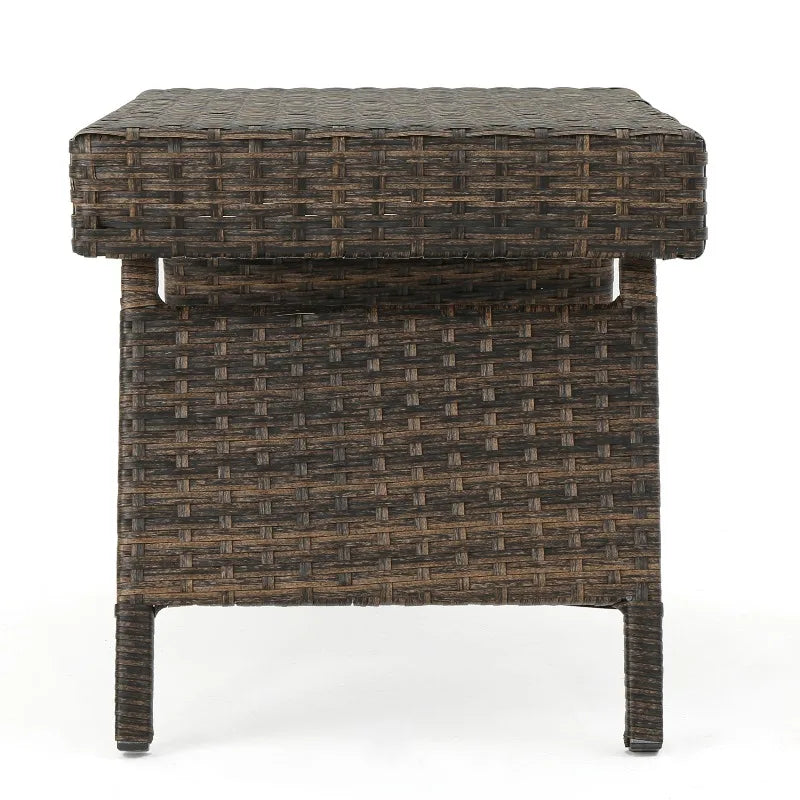 SALEM PE WICKER SNACK TABLE