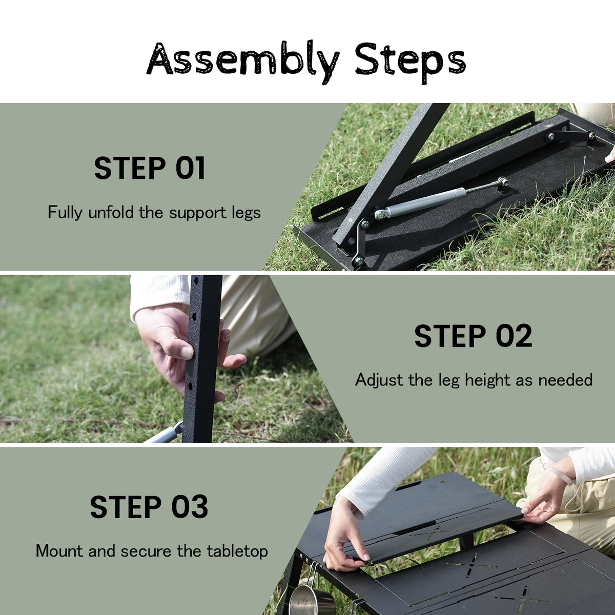 PAKICETUS Camping Table Lightweight Portable Folding Outdoor Table for Backpacking Hiking Picnic Garden Family Outdoor Activities