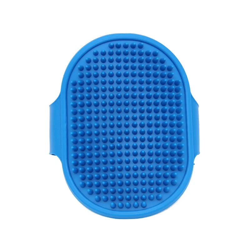 Soft Rubber Pet Bath Brush Grooming Massage Glove For Dogs