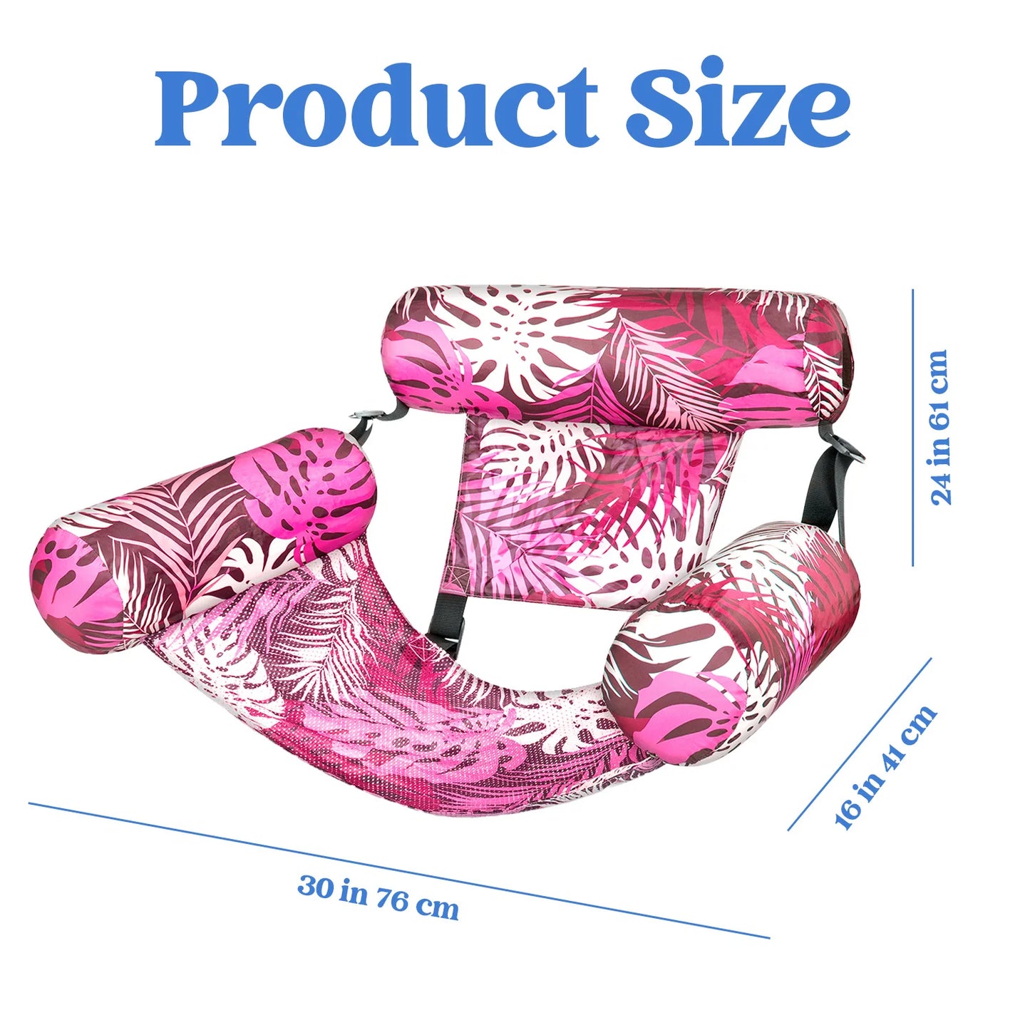 Inflatable Pool Floats Adult 2 Packs Floating Lounge Chairs for Adult Heavy Duty Floating Chair for Summer Water Party