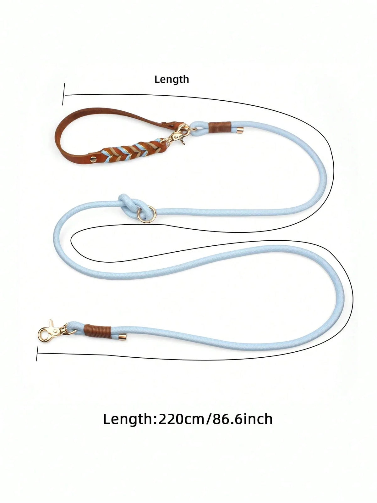 Handmade Braided Genuine Leather Pet Collar, Adjustable Metal Buckle, Suitable For Medium And Large Dogs, Leather Leash Each SK