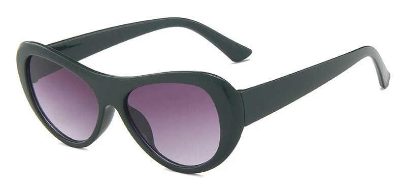 Clout Goggles Kurt Cobain Sunglasses Men Vintage Oval Glasses Retro Female Male Eyewear UV400 Fashion Trendy Shades for Outdoor Driving Travel Beach Anti Glare Eye Protection Classic Style Unisex Sun Glasses sunglasses women
