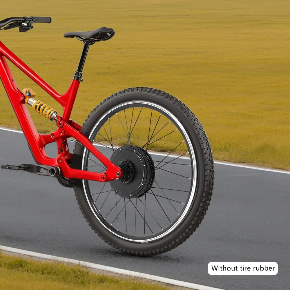 Ebike Conversion Kit, 700C 48V 1000W Brushless Motor, Electric Bicycle Wheel Rear, Aluminum Alloy Frame, High Load 264lbs, Safety Brake Handle Included