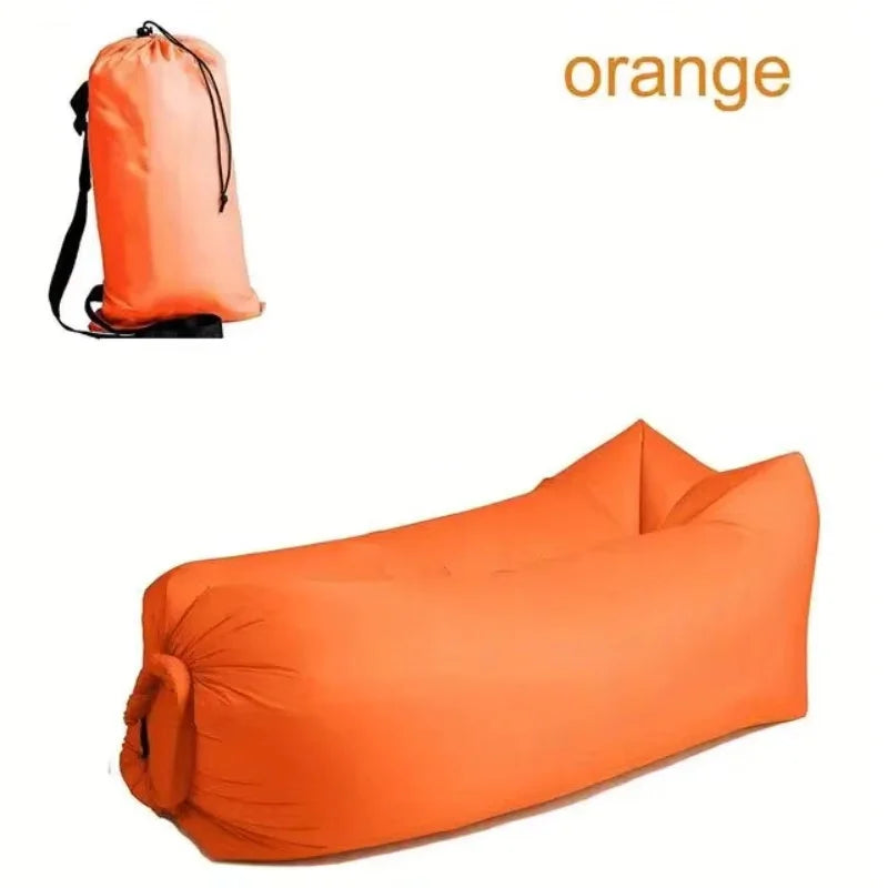Inflatable Lounger Air Sofa Extra Thick Foldable Couch Outdoor Beach