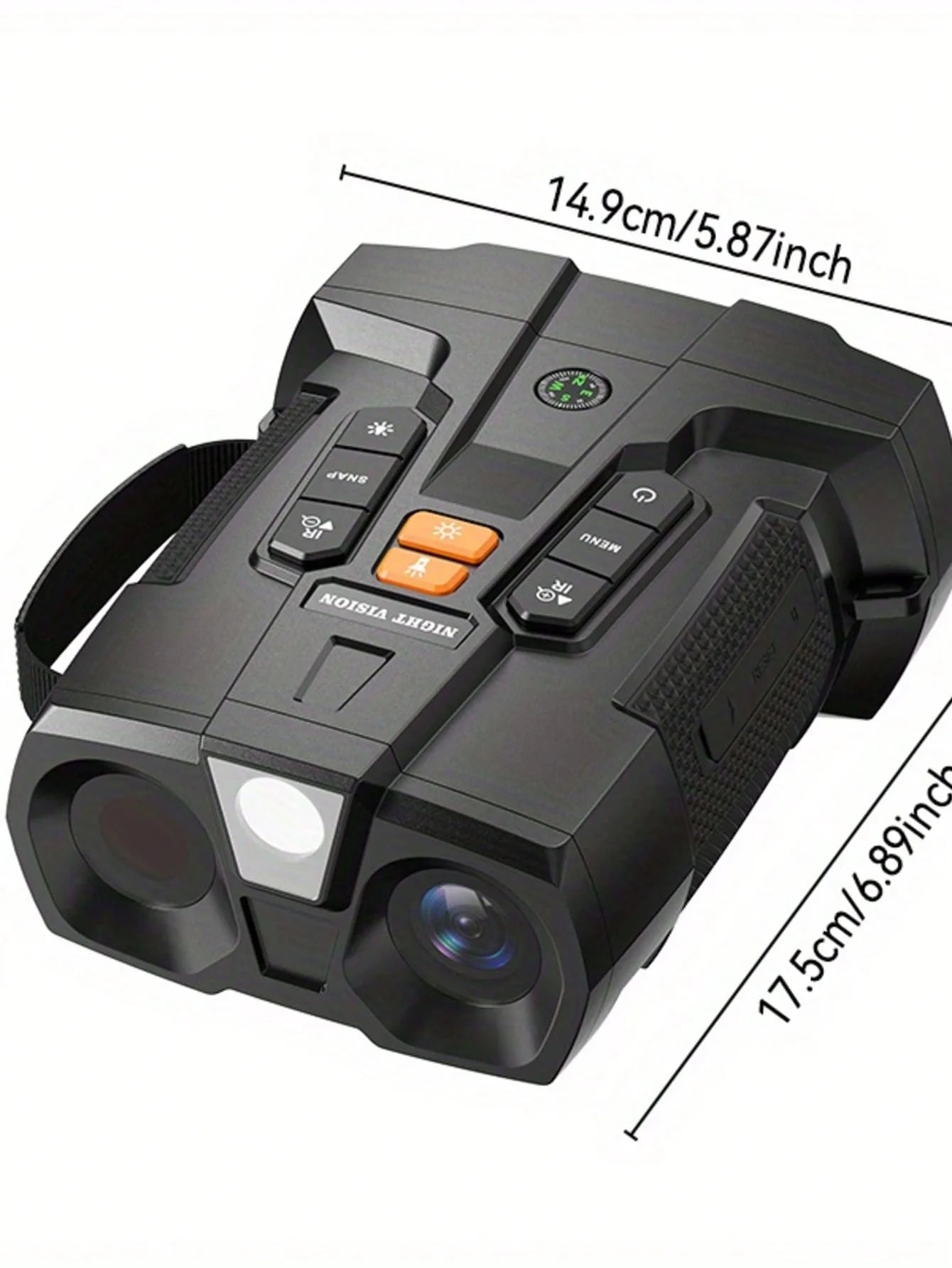 4K Ultra HD Night Vision Binoculars With 5000mAh Rechargeable Battery, 4.5' Large Screen, 10X Digital Zoom, USB Charging, For Ca
