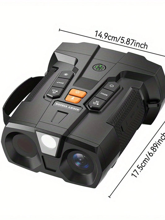 4K Ultra HD Night Vision Binoculars With 5000mAh Rechargeable Battery, 4.5' Large Screen, 10X Digital Zoom, USB Charging, For Ca
