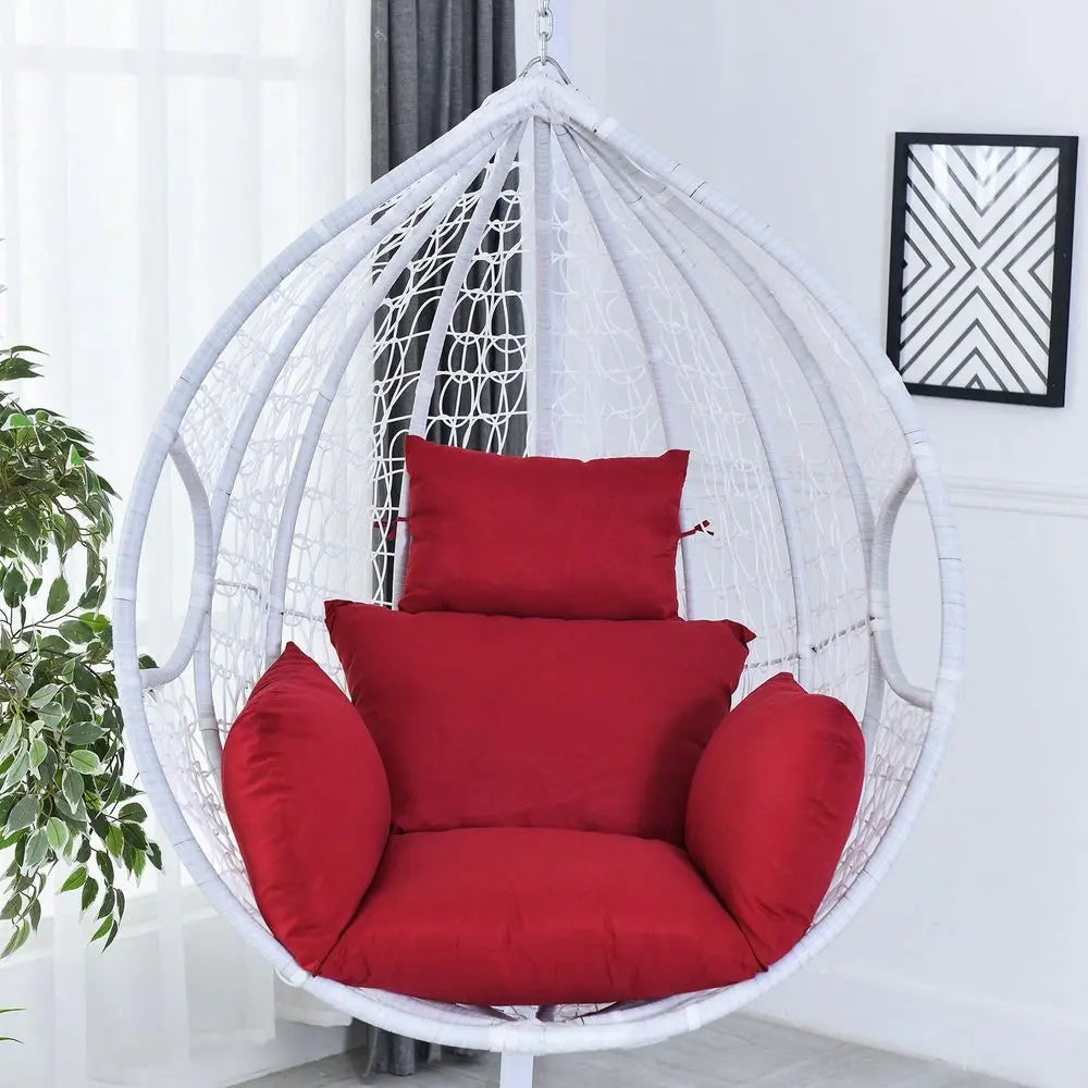 Thick Swing Chair Cushion, Soft Breathable Hammock Seat Pad, Removable Washable Hanging Egg Chair Pillow for Indoor Outdoor
