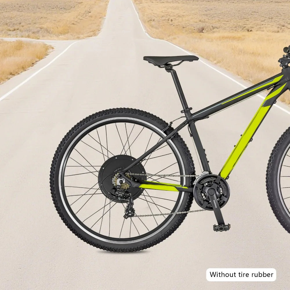 Ebike Conversion Kit, 700C 48V 1000W Brushless Motor, Electric Bicycle Wheel Rear, Aluminum Alloy Frame, High Load 264lbs, Safety Brake Handle Included